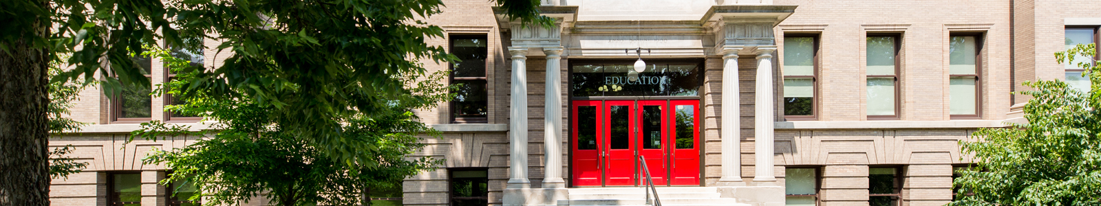 Doors outside of the Education Building